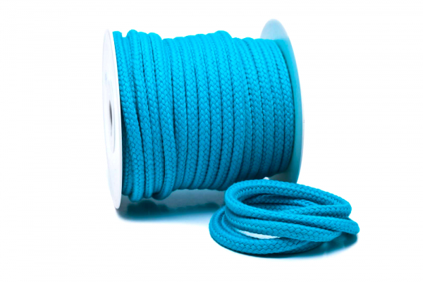 Baumwollkordel 9 mm dunkeltürkis (1 m)